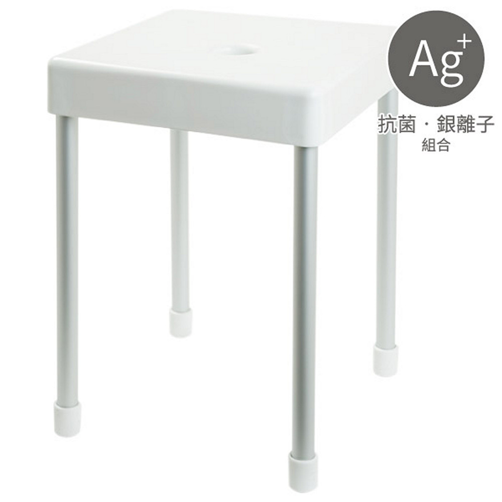 【NITORI 宜得利家居】鋁製輕量抗菌沐浴椅 H40 WH