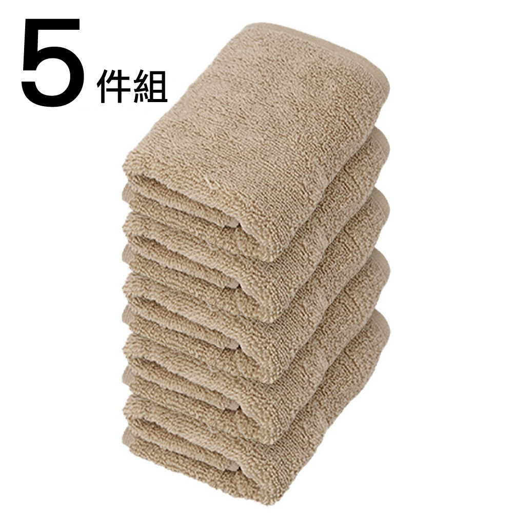 【NITORI 宜得利家居】純棉毛巾5件組 33×80 BE WS001