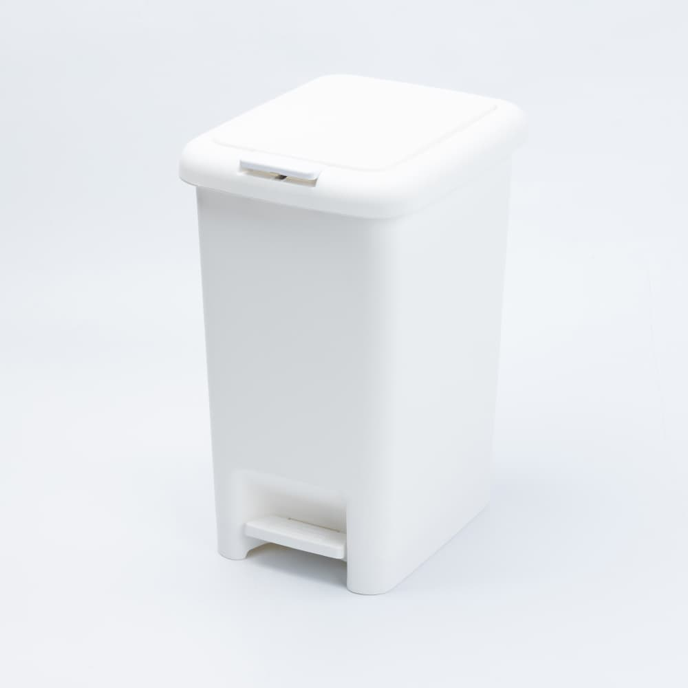 【NITORI 宜得利家居】腳踏按壓2用垃圾桶 15L WH