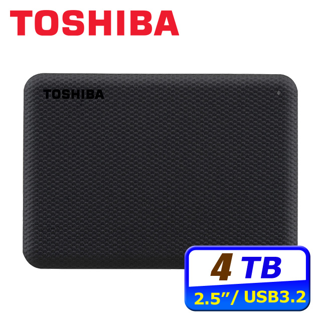 TOSHIBA Canvio Advance V10 4TB 2.5吋行動硬碟-黑