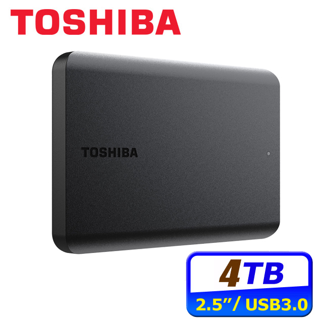 TOSHIBA 東芝 Canvio Basics A5 4TB 2.5吋行動硬碟