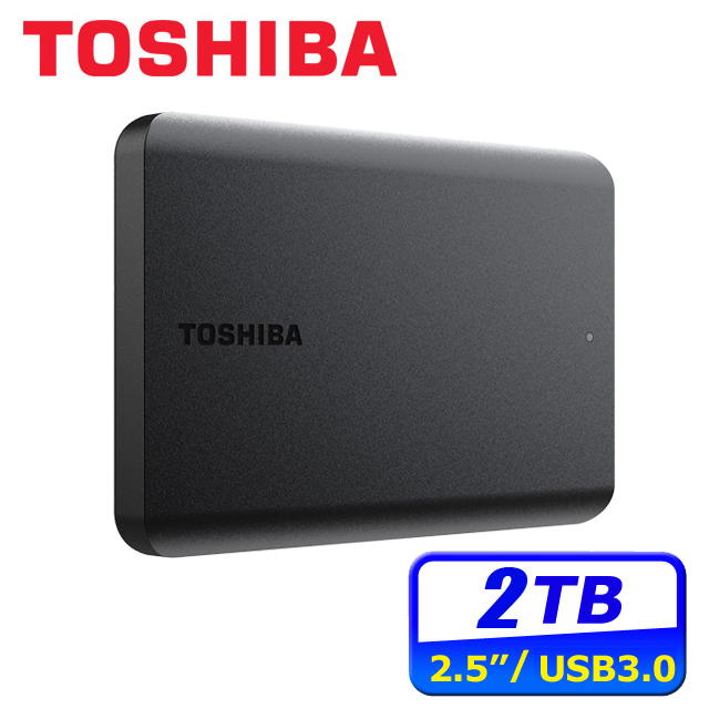 TOSHIBA 東芝 Canvio Basics A5 2TB 2.5吋行動硬碟