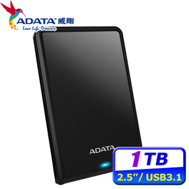 ADATA 威剛 HV620S 1TB(黑) 2.5吋行動硬碟