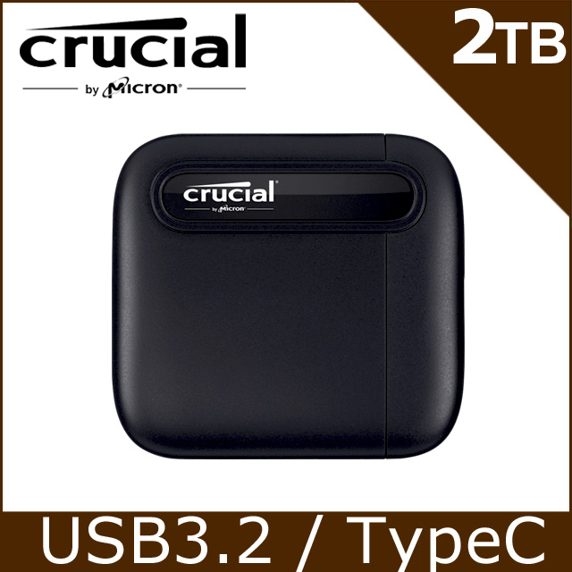 美光 Micron Crucial X6 2TB 外接式 SSD