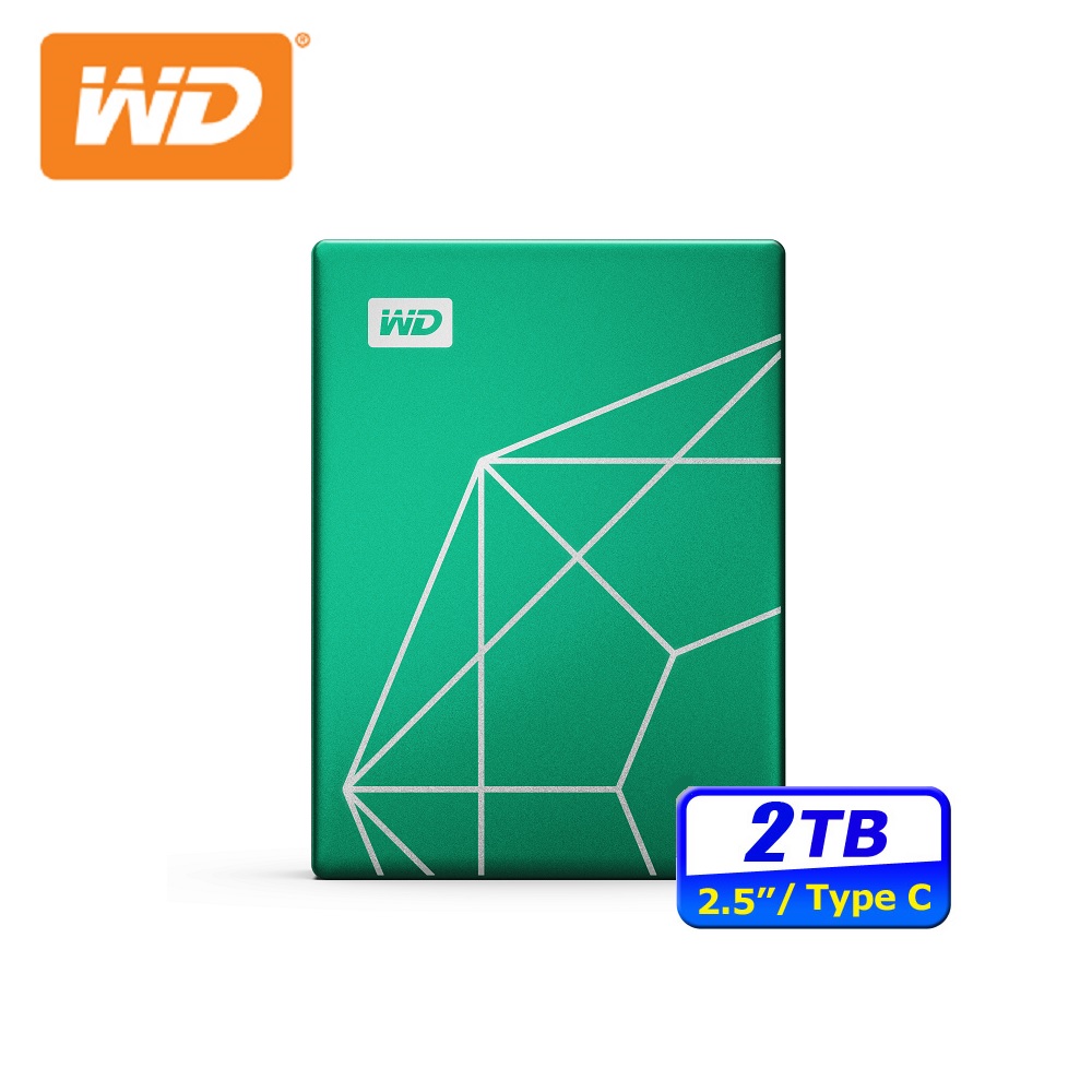 WD My Passport Ultra 2TB 2.5吋行動硬碟-綠(WDBJXT0020BGN-WESN)