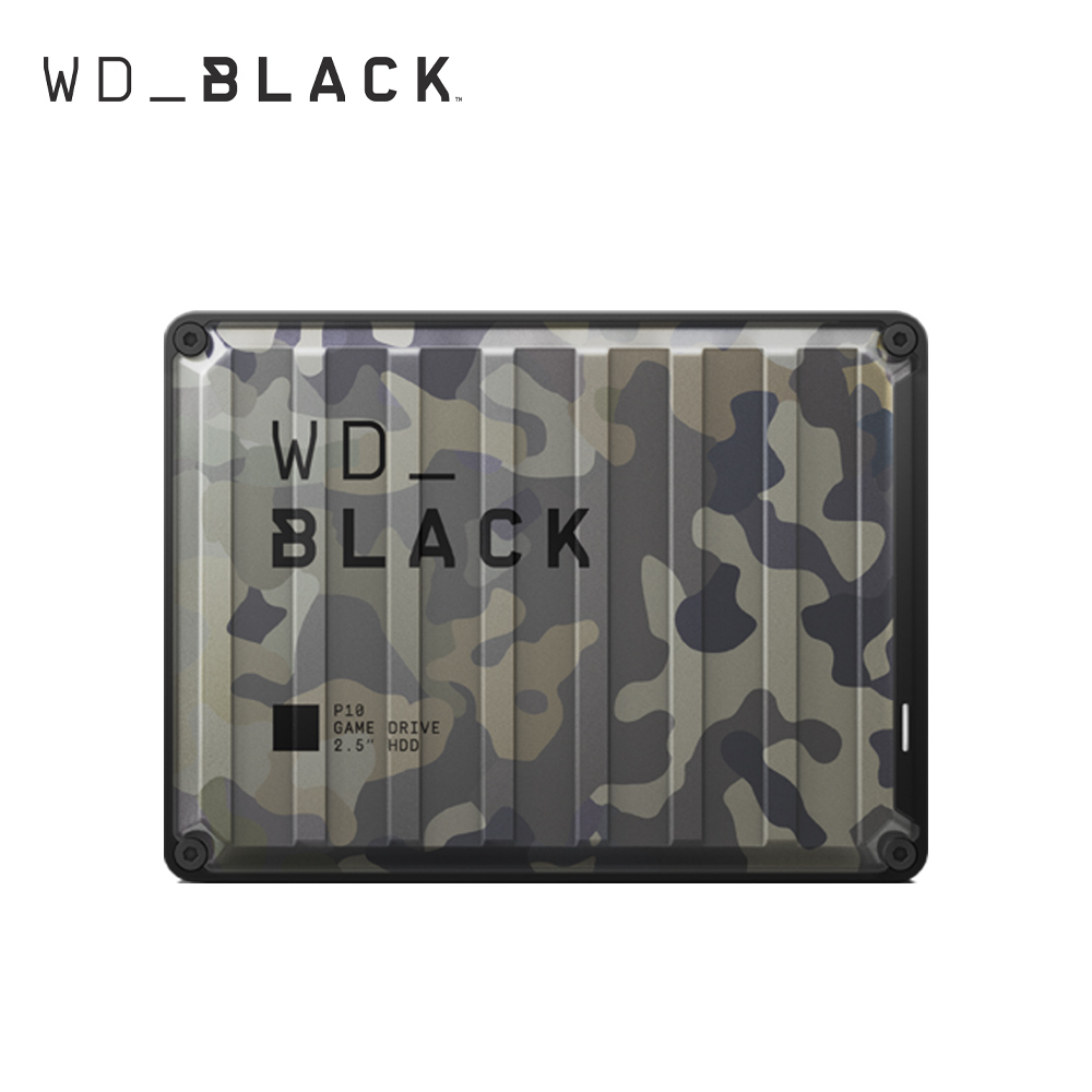 WD 威騰 黑標 P10 Game Drive 4TB(迷彩) 2.5吋行動硬碟