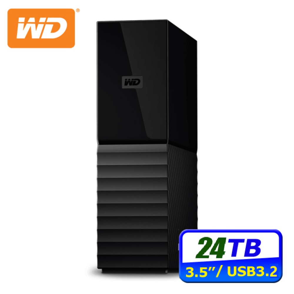 WD 威騰 My Book 24TB 3.5吋外接硬碟(WDBBGB0240HBK-SESN)
