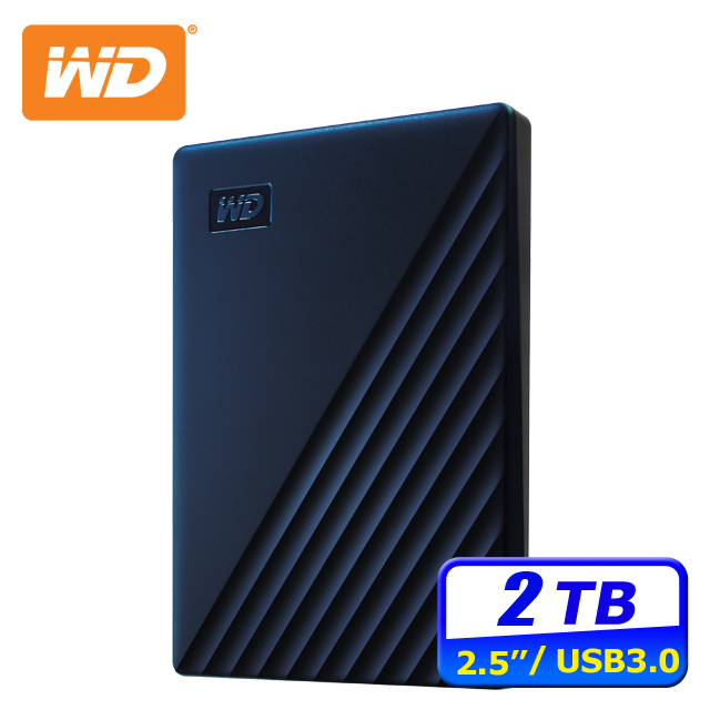 WD My Passport for Mac 2TB USB-C 2.5吋行動硬碟(WDBA2D0020BBL-WESN)