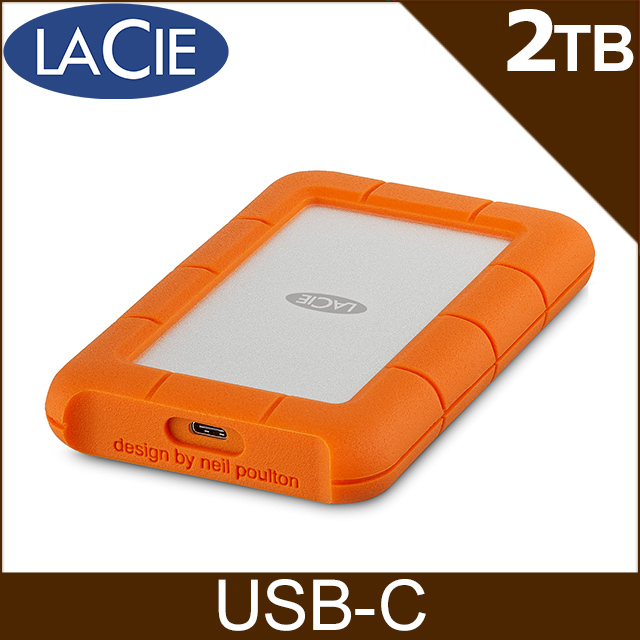 LaCie Rugged USB-C 2TB 2.5吋行動硬碟