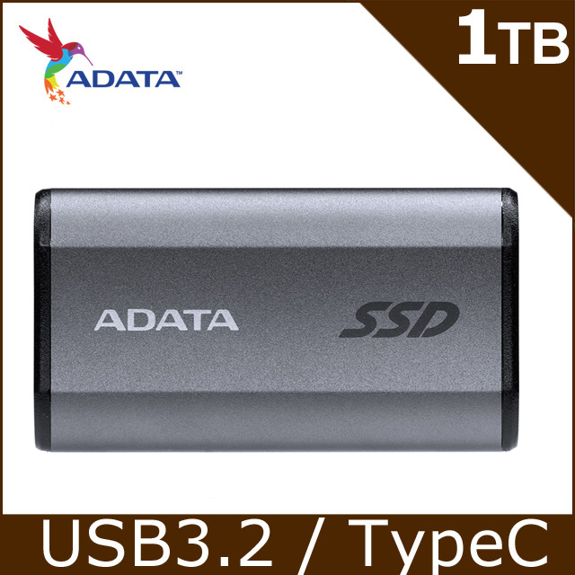 ADATA 威剛 SE880 1TB 外接式固態硬碟SSD(鈦灰)(AELI-SE880-1TCGY)