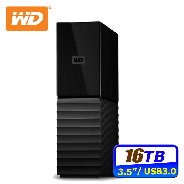 WD My Book 16TB 3.5吋外接硬碟(WDBBGB0160HBK-SESN)