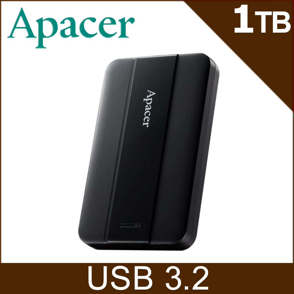Apacer宇瞻 AC237 1TB 2.5吋行動硬碟-黑