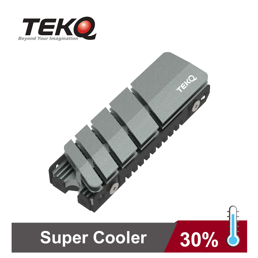 【TEKQ】Super Cooler PCIe NVMe M.2 2280 SSD 散熱條 散熱片 散熱器