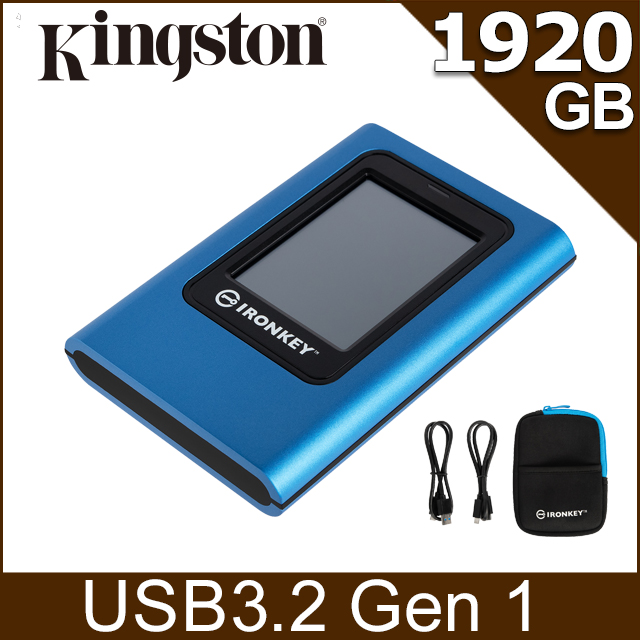 金士頓 Kingston IronKey Vault Privacy 80 1.92TB 外接固態硬碟 (IKVP80ES/1920G)