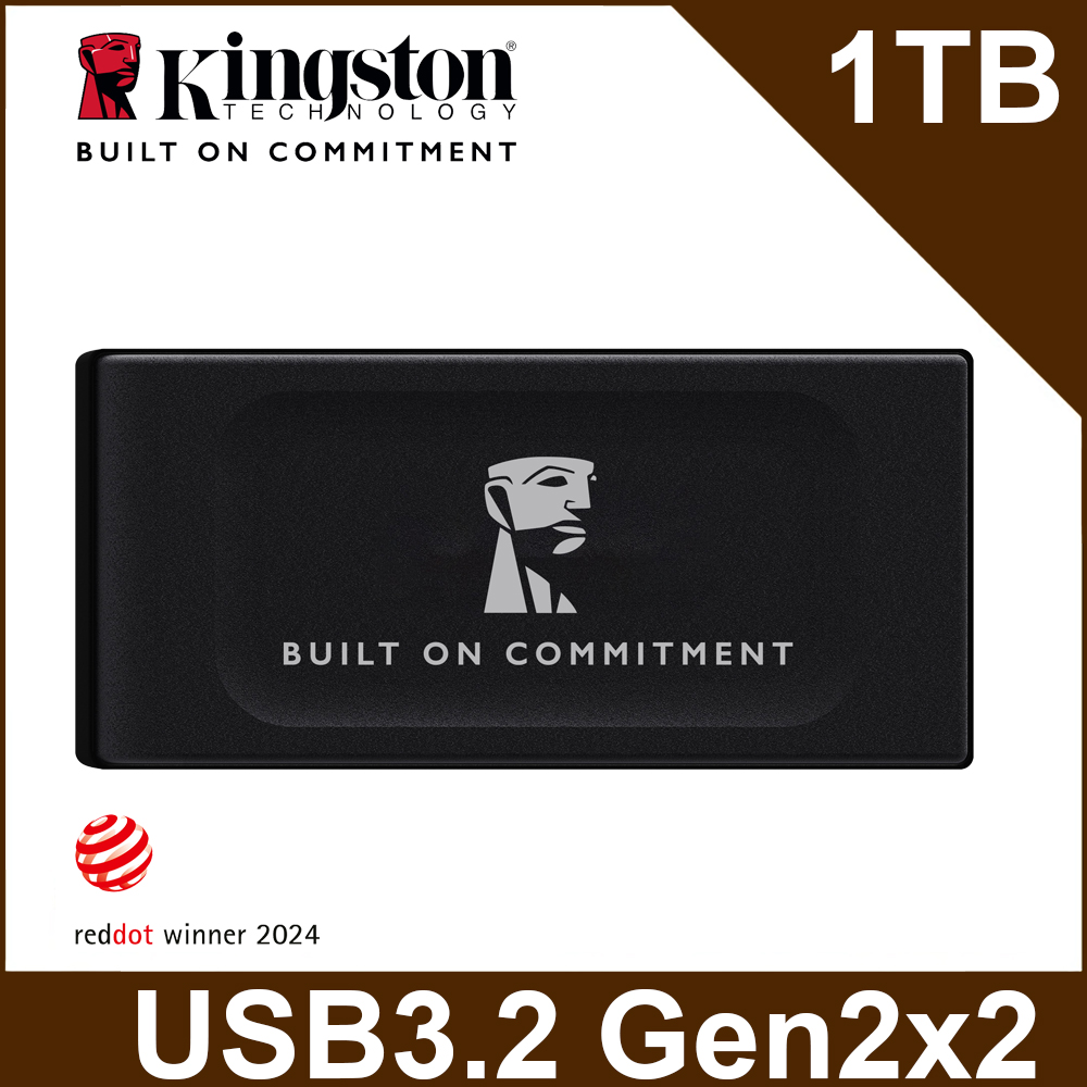 Kingston 金士頓 XS1000 1TB 外接式固態硬碟SSD—黑色(SXS1000/1000GA)