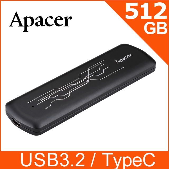 Apacer AS722 512G USB3.2 Gen2 SSD
