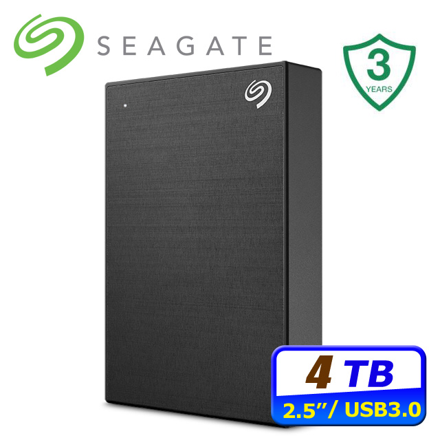 Seagate One Touch 4TB 2.5吋行動硬碟-極夜黑(STKZ4000400)