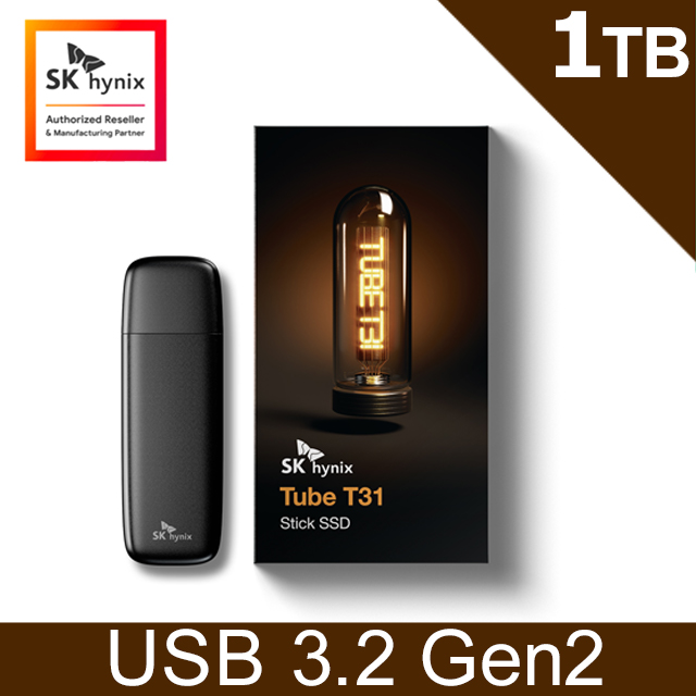 SK Hynix Tube T31 USB 3.2 Gen2 高速隨身SSD