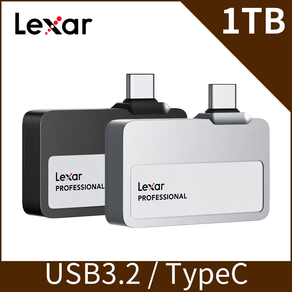Lexar 雷克沙 SL400 行動固態硬碟 1TB (黑/銀)