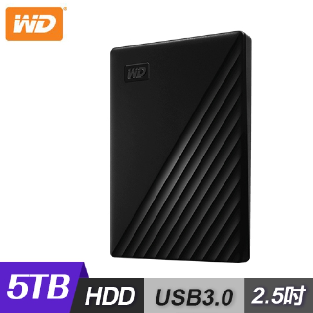 WD 威騰 WD 威騰 My Passport 5TB 2.5吋行動硬碟-黑