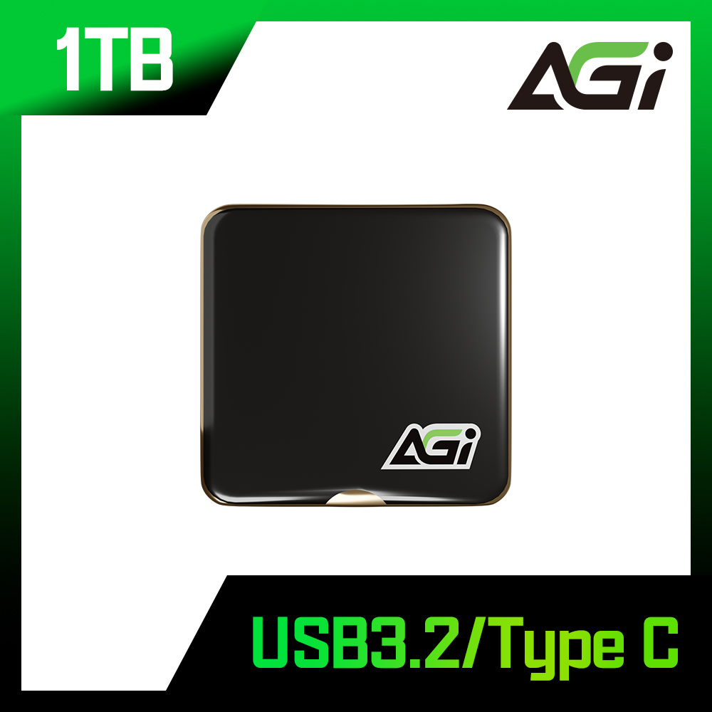 AGi亞奇雷 EDM38 1TB 磁吸式 外接硬碟 外接SSD｜USB3.2 Gen2x2｜iPhone ProRes錄影｜讀取2050MB/s｜黑