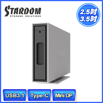 STARDOM i310-B31+ USB3.1 Gen2 Type-C 1bay 硬碟外接盒