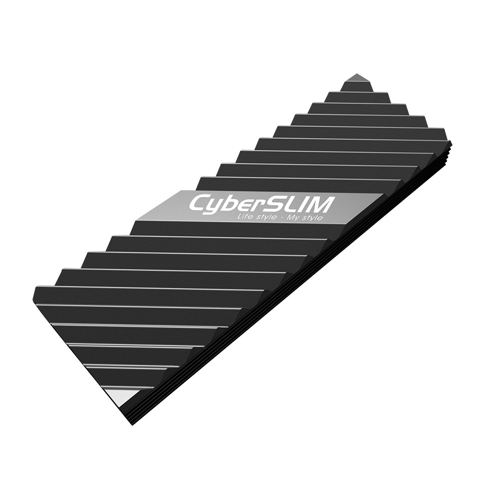 CyberSLIM M.2 SSD 固態硬碟散熱器(M2HS) 黑