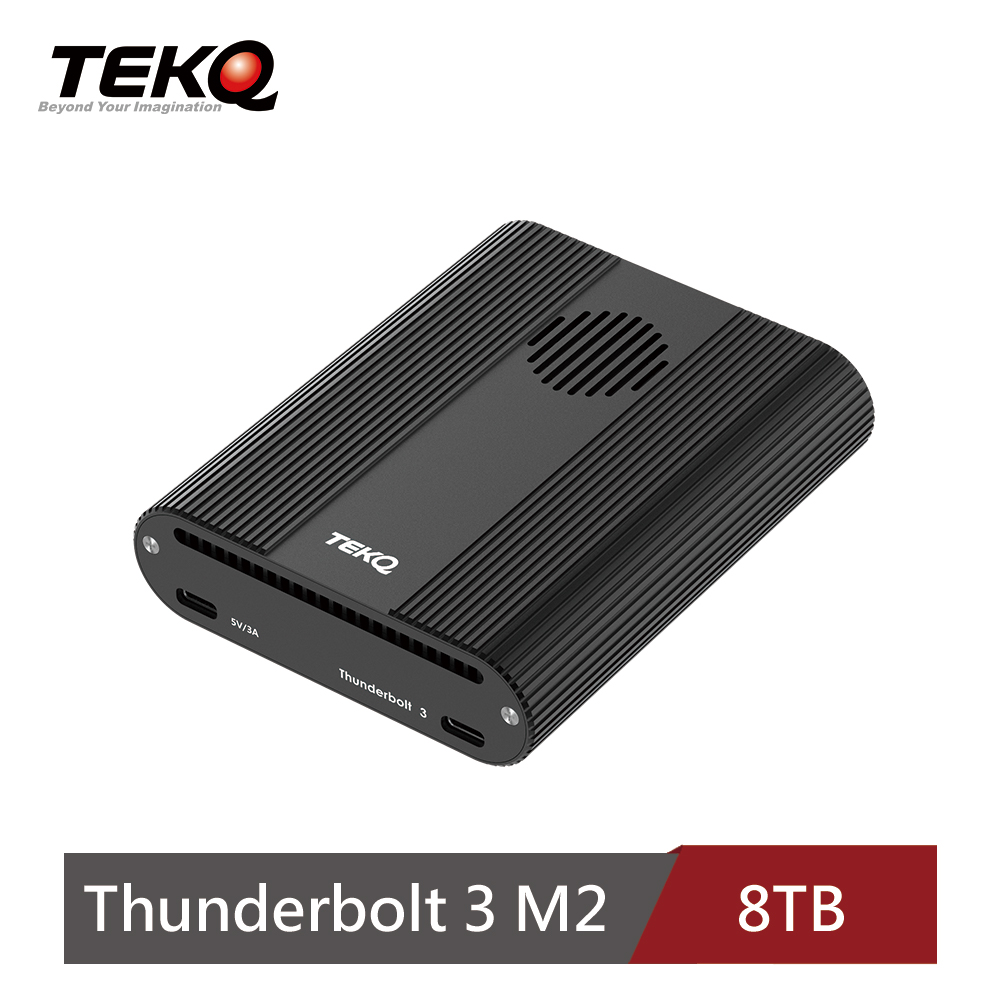 【TEKQ】Thunderbolt 3 M2 Double PCIe M.2 NVMe SSD 固態硬碟 8TB (4TB+4TB)