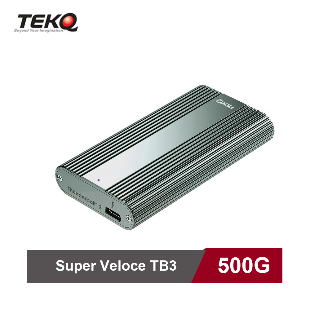 【TEKQ】TB3 SuperVeloce 500G Thunderbolt 3 SSD 外接硬碟