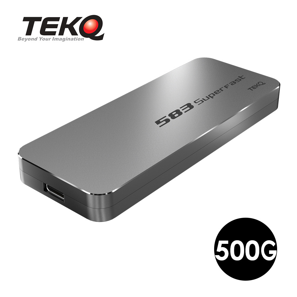 【TEKQ】583SuperFast_500G Type-C PCIe M.2 NVMe SSD 外接式固態硬碟