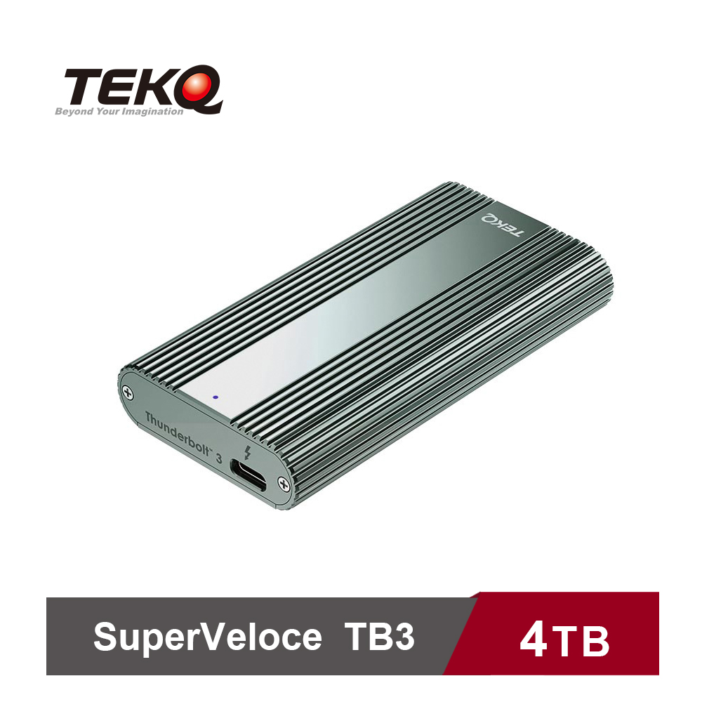 【TEKQ】TB3 SuperVeloce 4TB Thunderbolt 3 SSD 外接硬碟
