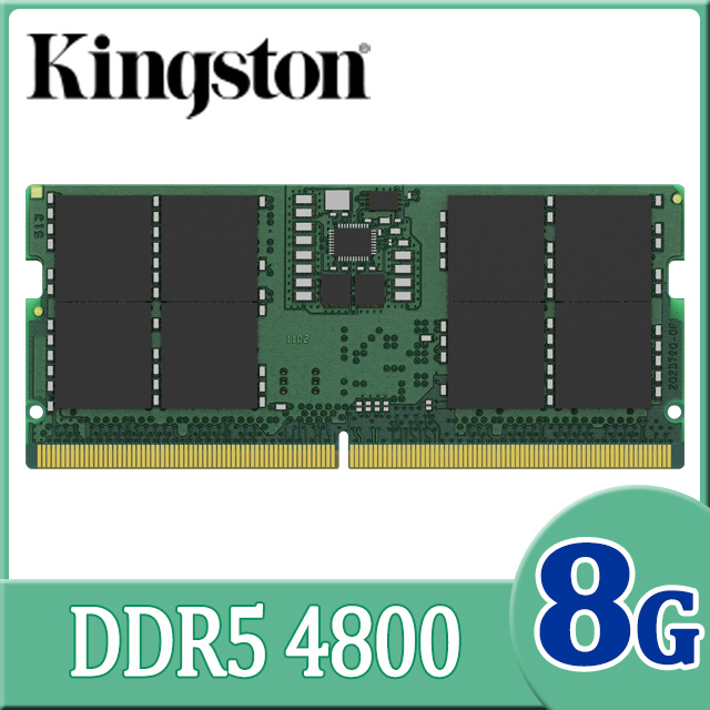 金士頓 Kingston DDR5 4800 8GB 筆記型記憶體(KVR48S40BS6-8)