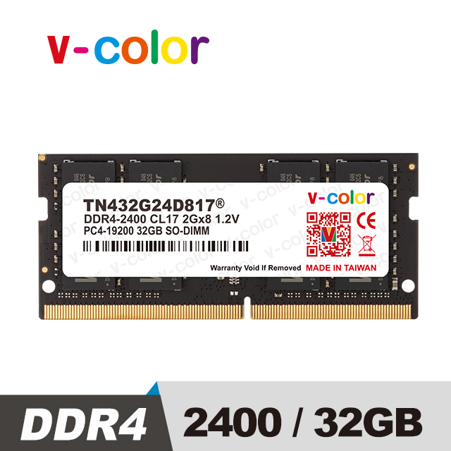 v-color 全何 DDR4 2400MHz 32GB 筆記型記憶體