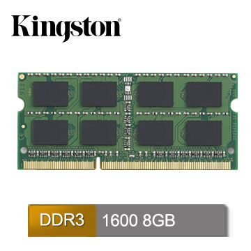 Kingston 8GB DDR3 1600筆記型記憶體