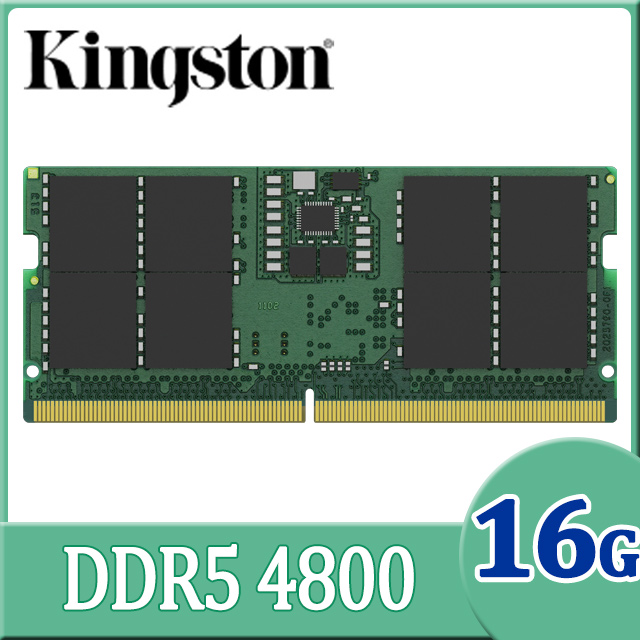金士頓 Kingston DDR5 4800 16GB 筆記型記憶體 (KVR48S40BS8/16)