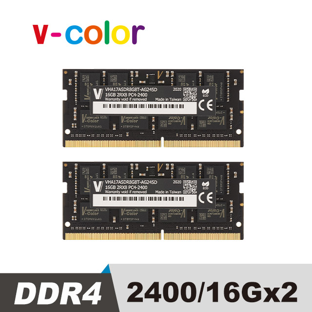 v-color 全何 DDR4 2400MHz 32GB(16GBx2) Apple 專用筆記型記憶體