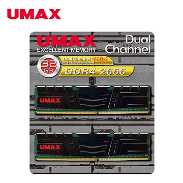 UMAX DDR4 2666 32GB(16GBx2) 桌上型記憶體