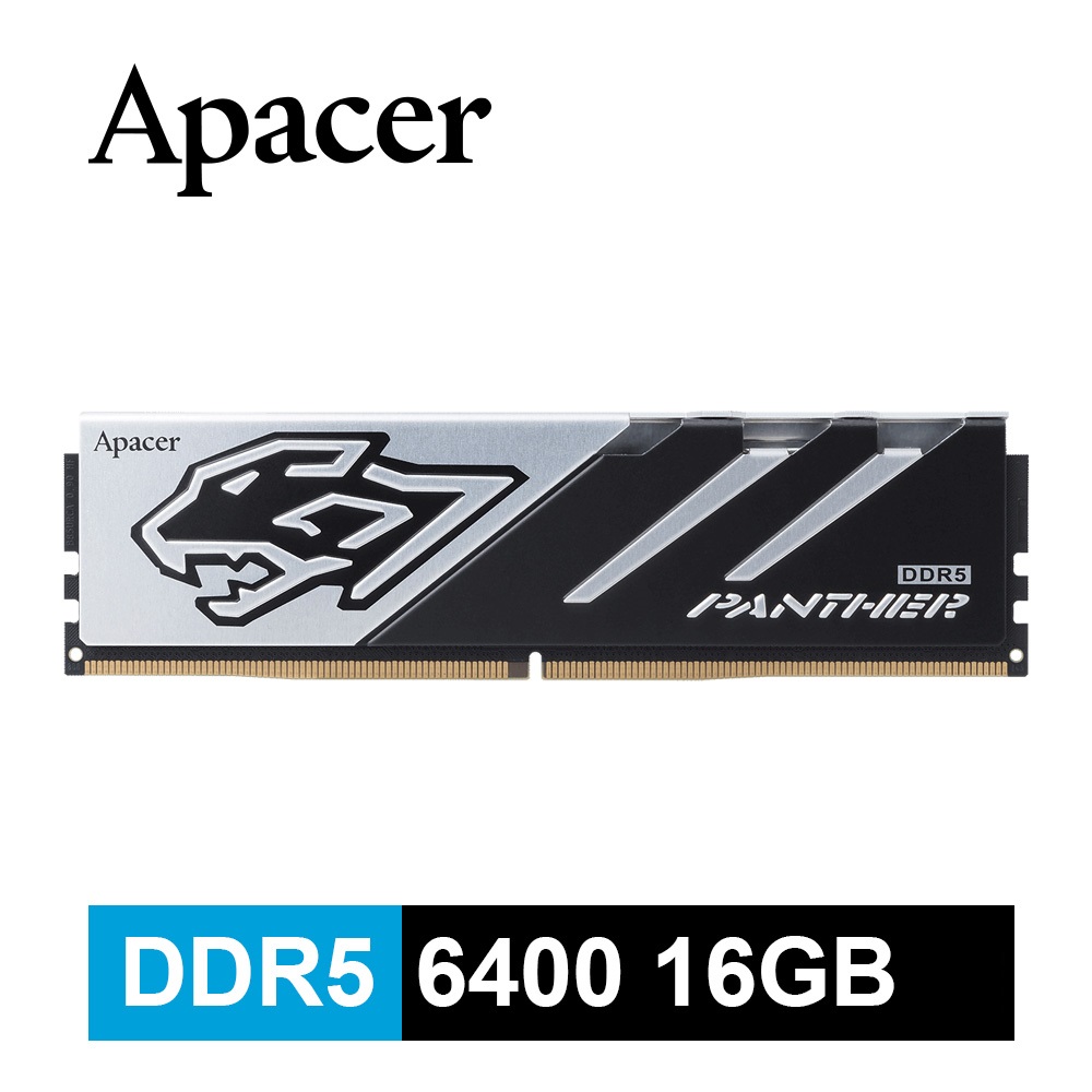 Apacer宇瞻 Panther DDR5 6400 16GB 桌上型電競記憶體