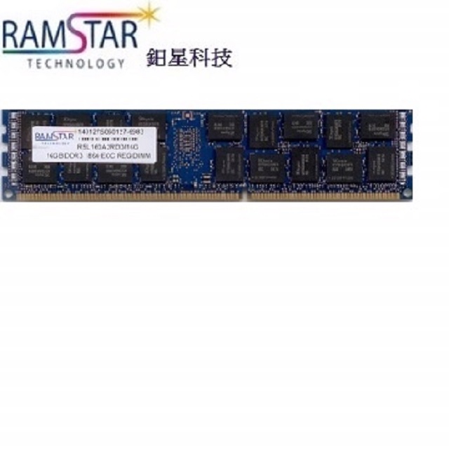 RamStar 鈤星科技 16GB DDR3 1600 ECC REG 伺服器專用記憶體