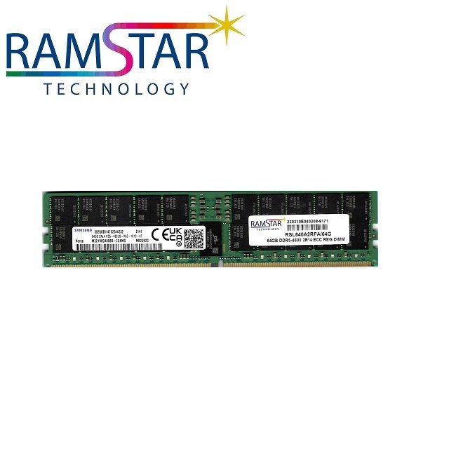 RamStar 鈤星科技 64G DDR5-4800 ECC RDIMM 伺服器專用記憶體