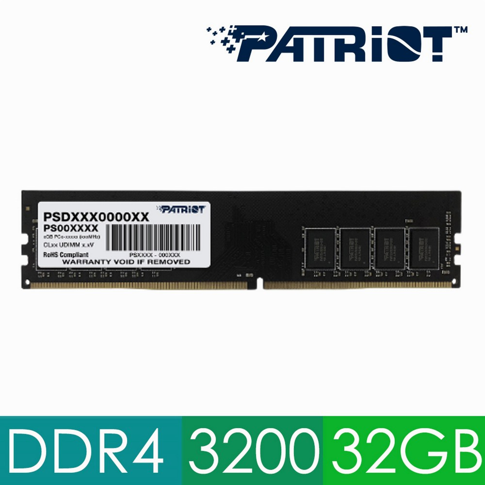 Patriot 美商博帝 DDR4 3200 32GB 桌上型記憶體