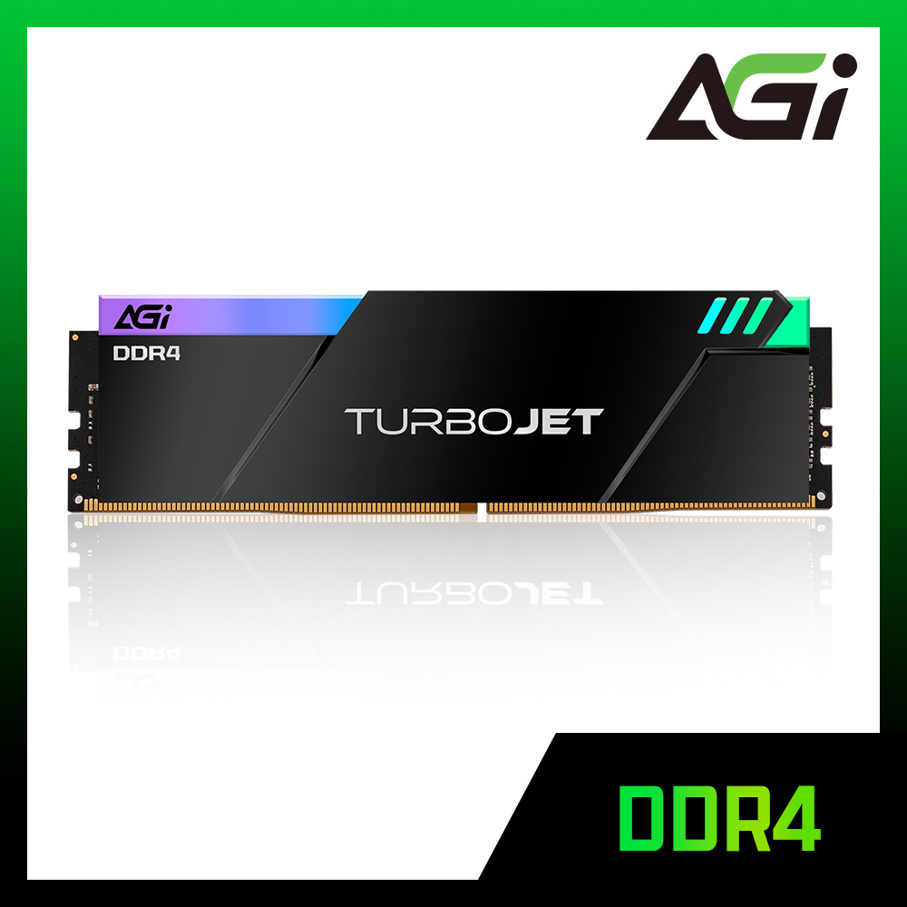 AGI 亞奇雷 UD848 DDR4 3600 32GB(16GBx2) TURBOJET RGB系列 桌上型超頻記憶體