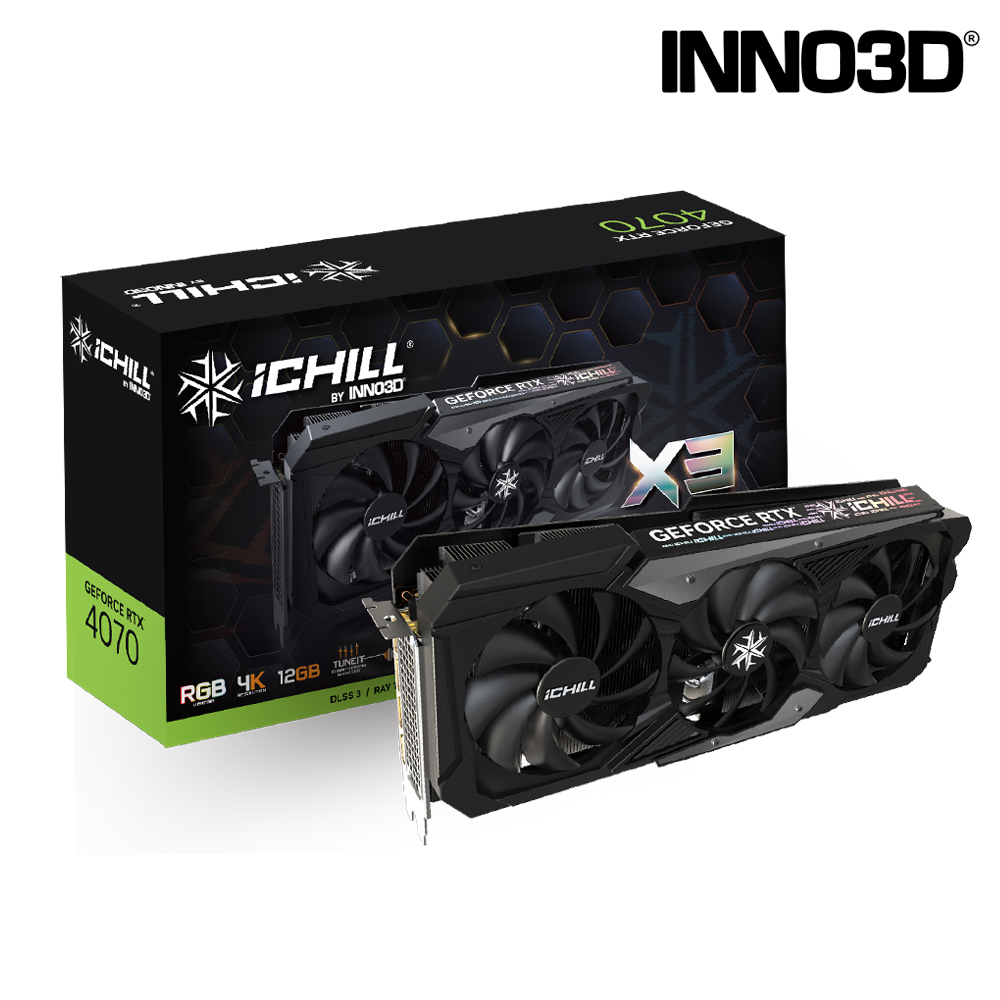 INNO3D GeForce RTX 4070 12G ICHILL X3