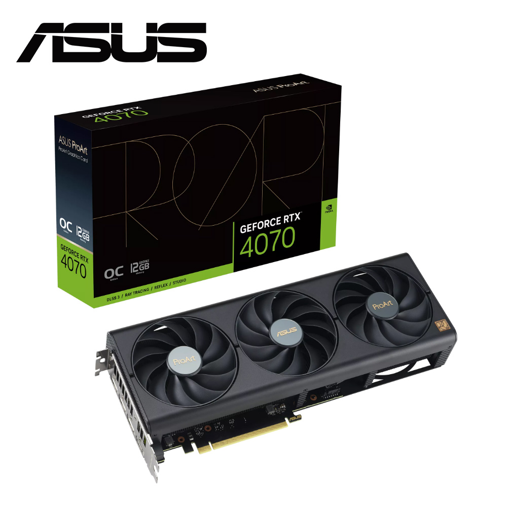 ASUS ProArt GeForce RTX 4070 12GB GDDR6X 顯示卡