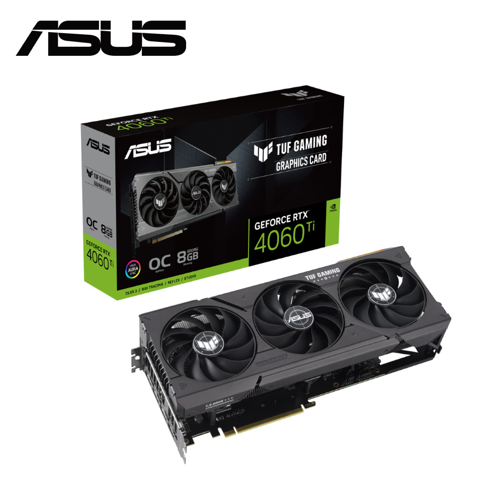 ASUS TUF Gaming GeForce RTX 4060 Ti 8GB GDDR6 OC Edition 顯示卡