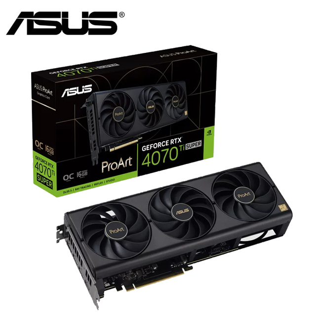 ASUS ProArt GeForce RTX 4070 Ti SUPER 16GB OC 顯示卡