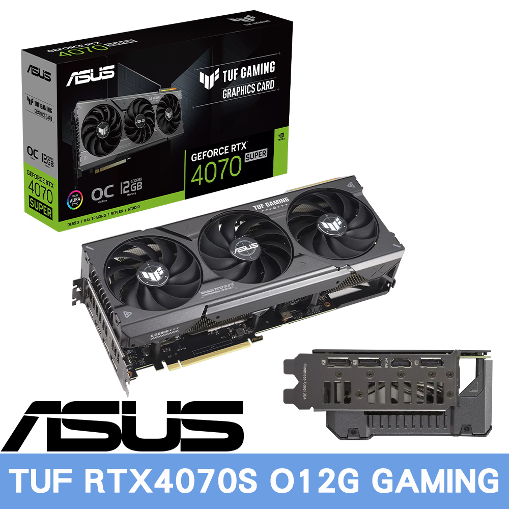 ASUS華碩 TUF RTX4070S O12G GAMING 顯示卡