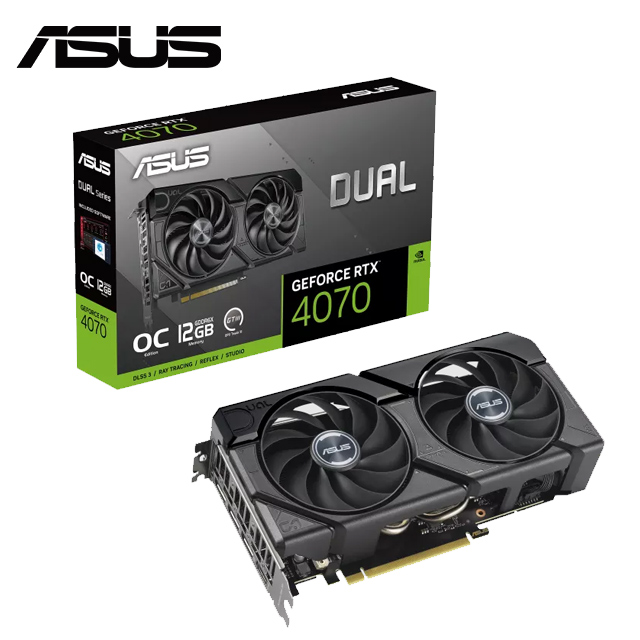 ASUS Dual GeForce RTX 4070 EVO OC 12GB 顯示卡