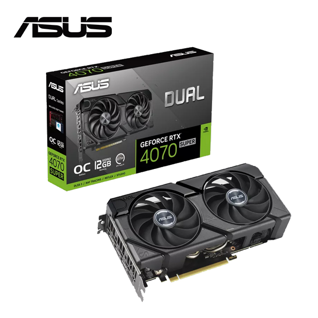 ASUS Dual GeForce RTX 4070 SUPER EVO OC 12GB 顯示卡