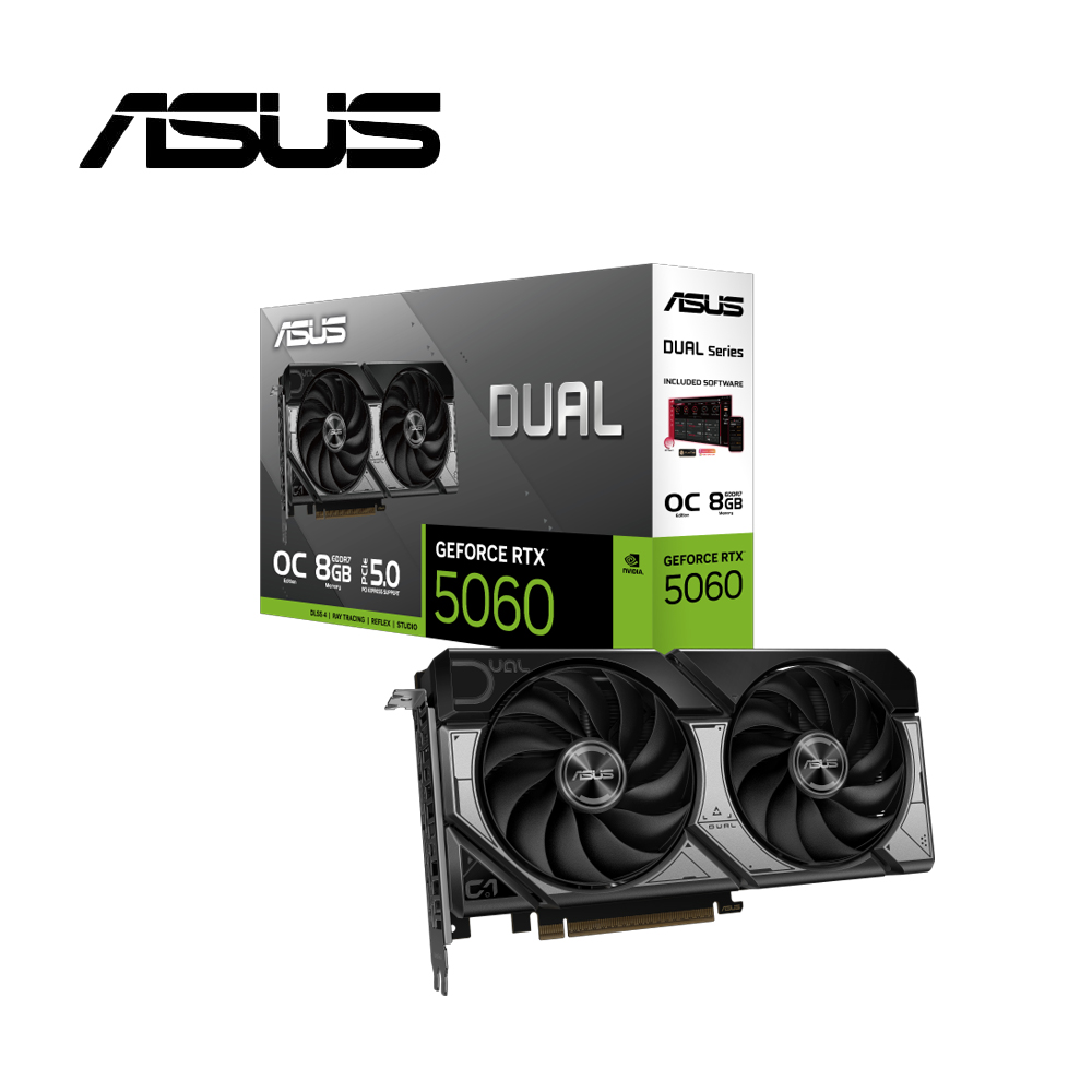 ASUS Dual GeForce RTX 5060 8GB GDDR7 OC 顯示卡